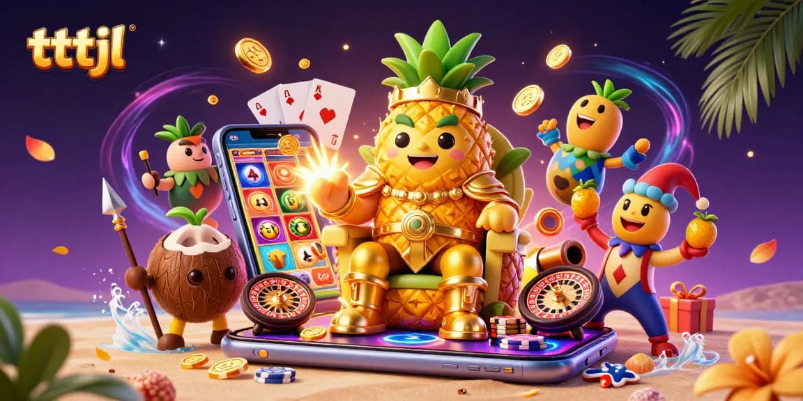 Engage in thrilling gameplay at tttjl with a vibrant casino scene featuring charismatic characters.