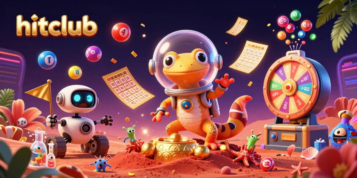 Experience exciting wins with hitclub's vibrant casino adventure featuring alien characters and colorful gaming elements.