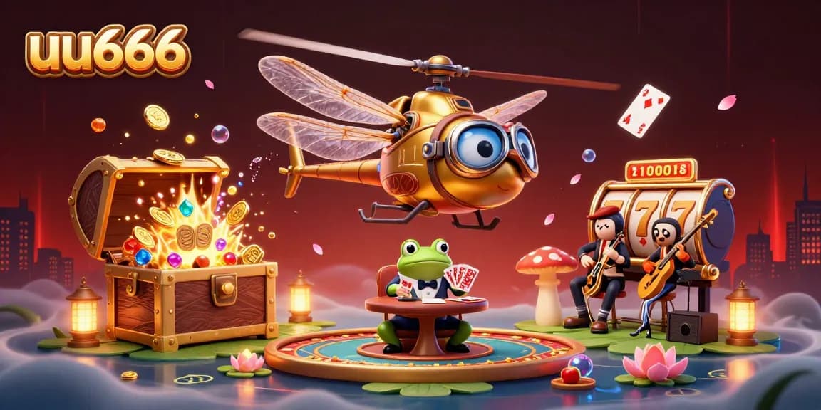 Experience thrilling gameplay at uu666 with an exciting scene showcasing slots and card games.