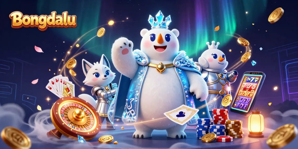 Bongdalu captures a thrilling online casino experience with vibrant characters and dynamic gaming elements.