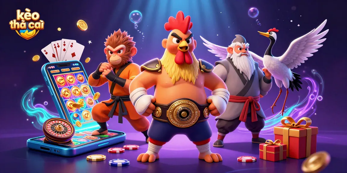 Experience kèo nhà cái insights with vibrant 3D characters and dynamic gaming elements in action.