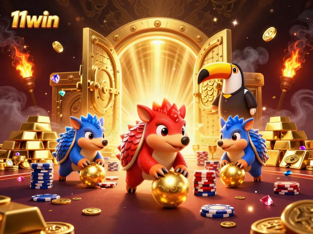 Spin the reels and win big with 11win's vibrant 3D casino adventure.