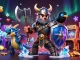 Experience thrilling gameplay at Nhà cái Jun88 with colorful 3D elements and immersive casino scenes.