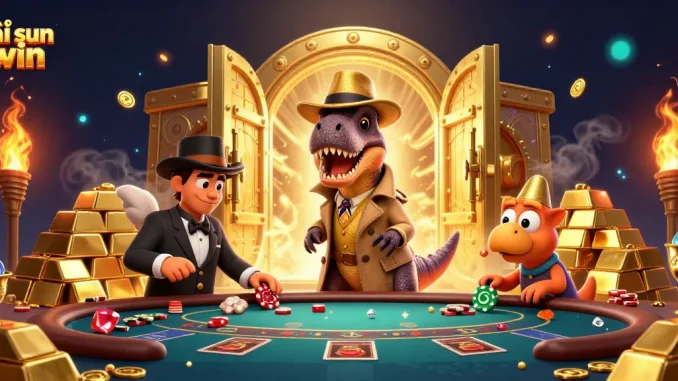 Win big with tải sun win on a vibrant casino scene featuring exciting gaming characters.
