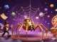 Experience the thrill of tx88 with a steampunk spider catching dice in a vibrant lottery scene.